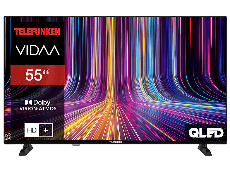 TELEFUNKEN QU55VP750S QLED TV (Flat, 55 Zoll / 139 cm, UHD 4K, SMART TV)
