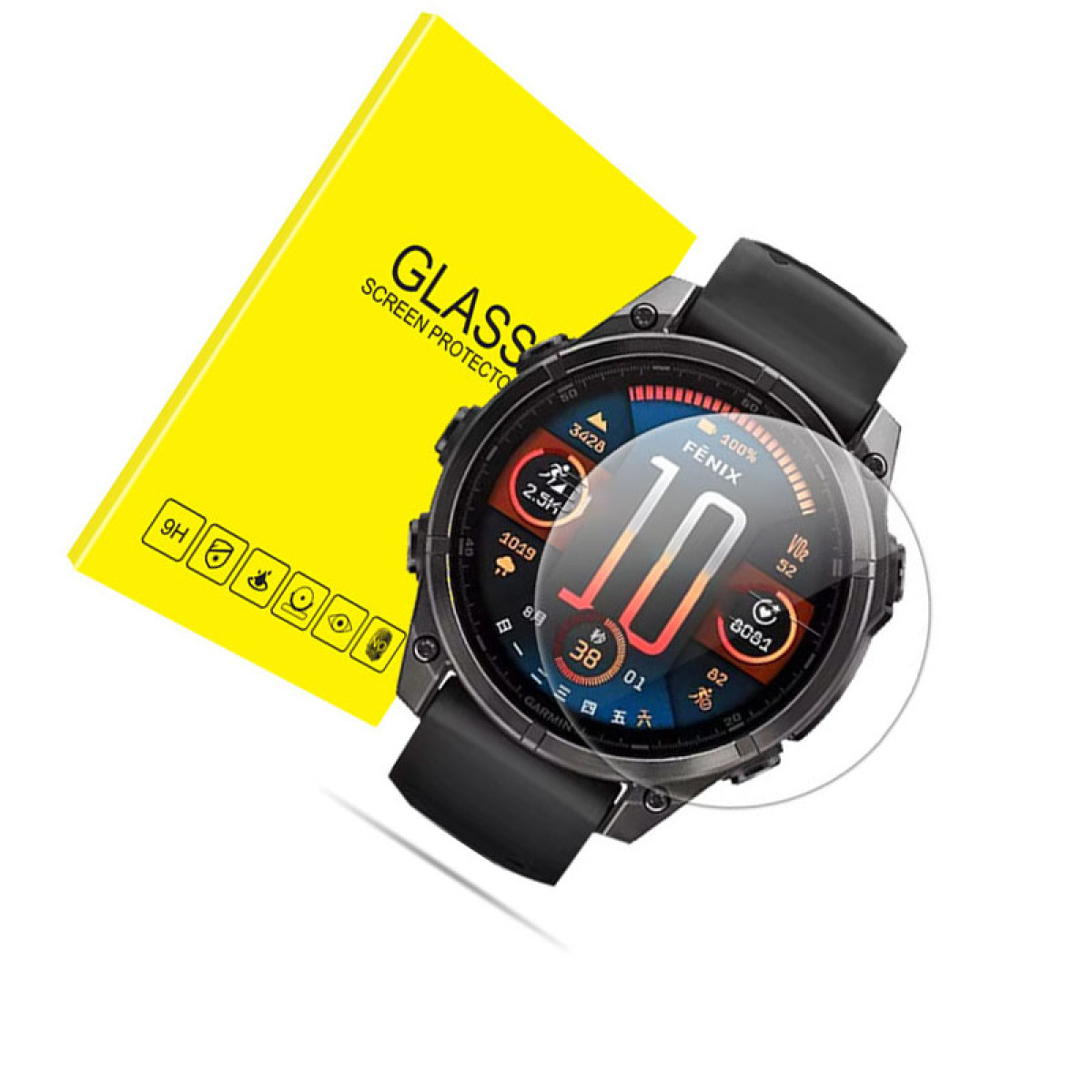 PELLICOLA PROTETTIVA INF Pellicola protettiva in vetro temperato per Garmin  Fenix High Aluminum