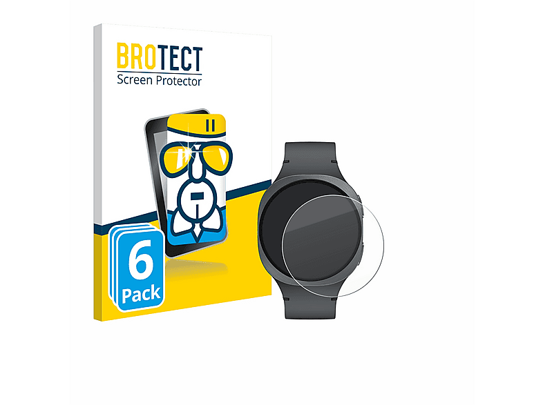 BROTECT 6x klare Glas Schutzfolie (für Samsung Galaxy Watch 8 (40 mm))