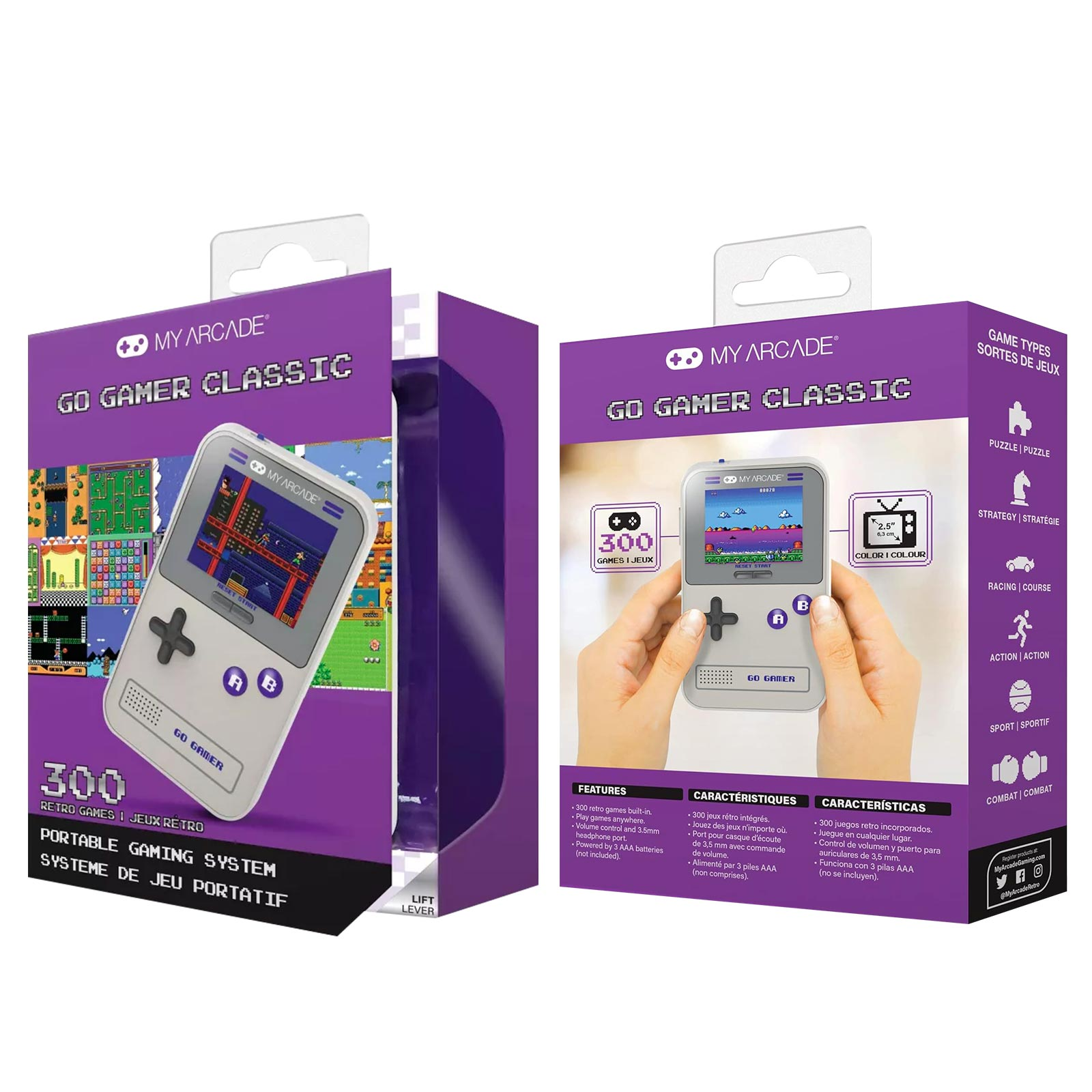 Dos cajas de consolas de juegos, una abierta que muestra la consola y otra cerrada. La consola es blanca.