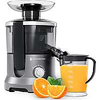 MediaMarkt KITCHENBROTHERS KB4183 - Sapcentrifuge - 500ml Slowjuicer Grijs aanbieding
