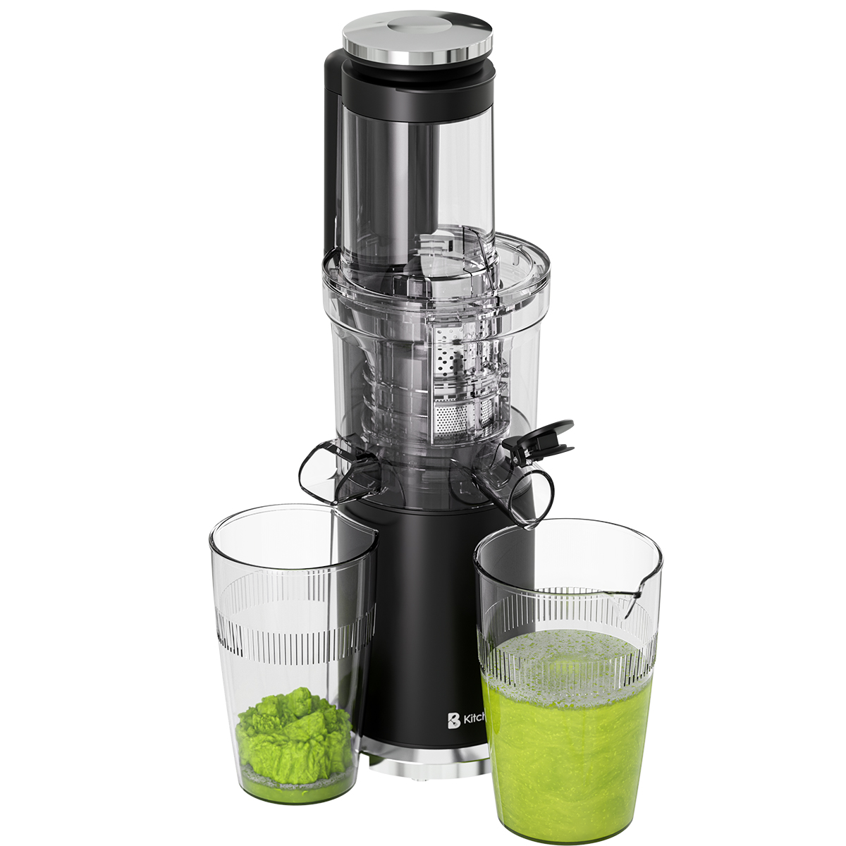 KITCHENBROTHERS KB4147- Slow juicer | 750ml Slowjuicer Zwart