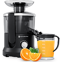 MediaMarkt KITCHENBROTHERS KB4182 - Sapcentrifuge - 500ml Slowjuicer Zwart aanbieding