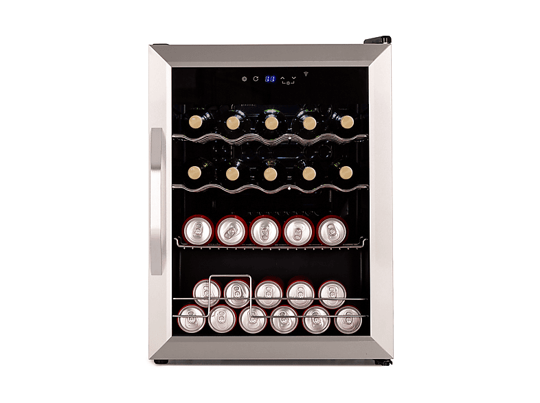 KLARSTEIN Coachella Kühlschrank (E, 64 cm hoch, Edelstahl)