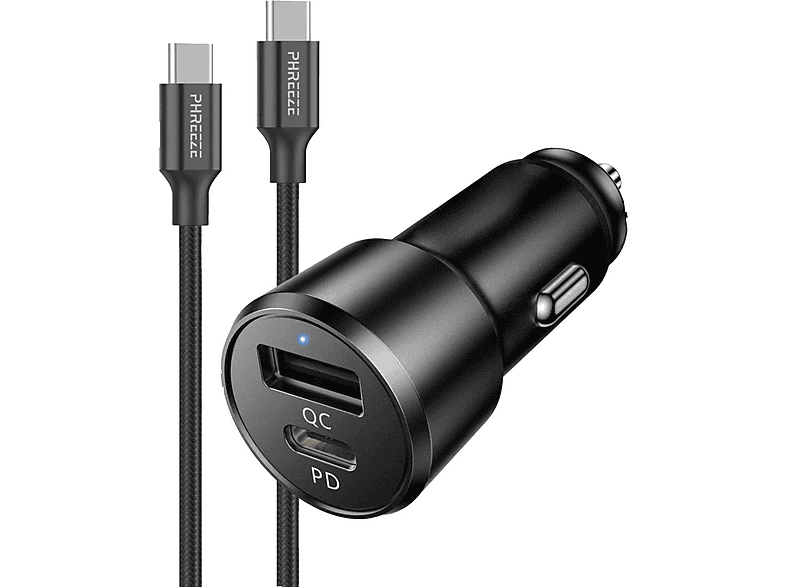 PHREEZE PHR-313 Autolader met USB-C Kabel