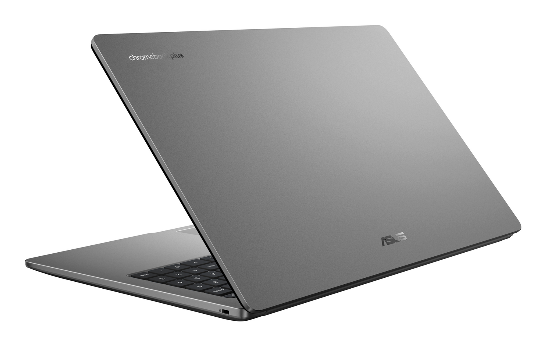 Portátil. El portátil está abierto, mostrando el teclado y la pantalla. La parte trasera es gris con la palabra "ASUS".