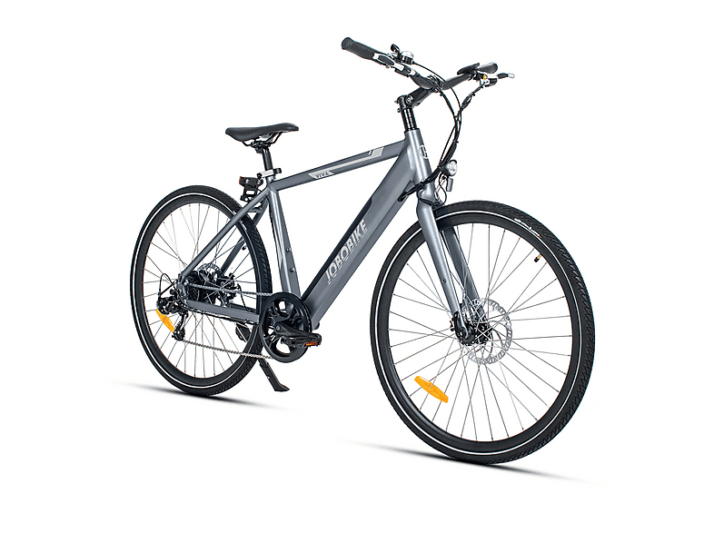 JOBOBIKE viva Citybike (Laufradgröße: 27,5 Zoll, Unisex-Rad, 375Wh, gris claro)
