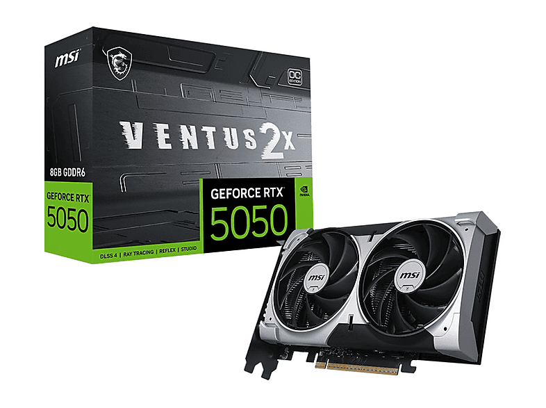 MSI GeForce RTX 5050 8G VENTUS 2X OC, Grafikkarte (NVIDIA, Grafikkarte)