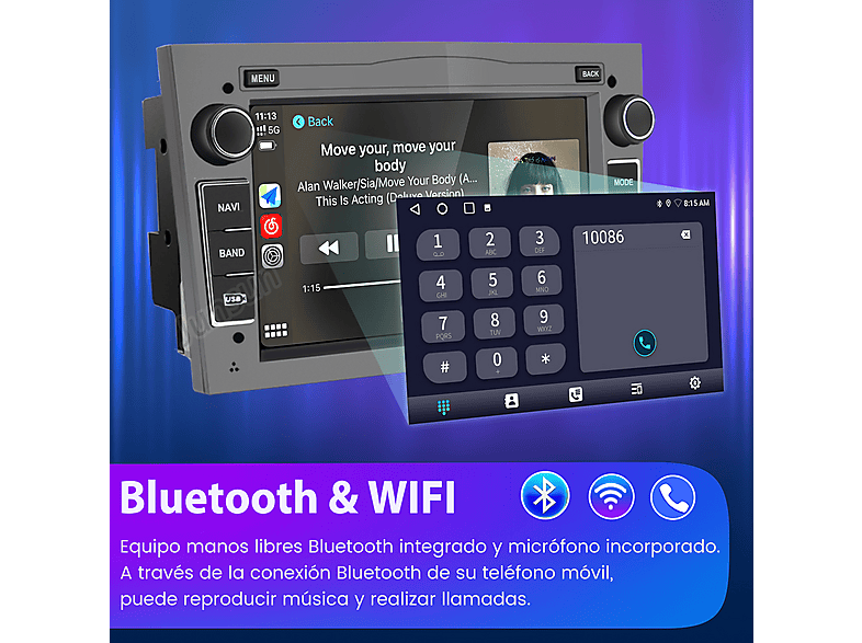 Autorradio | Opel/Astra h/Corsa d /Zafira b HEXINEX, 7 