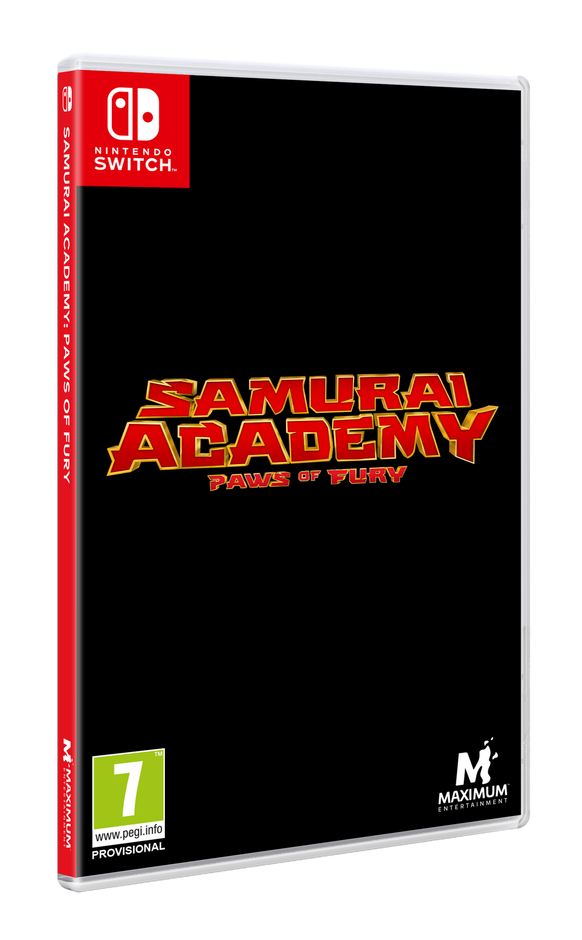 Etui do gry wideo dla Nintendo Switch. Gra to Samurai Academy: Paws of Fury.