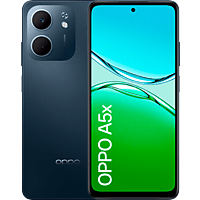 MediaMarkt OPPO A5x - 128 GB Zwart/Blauw aanbieding
