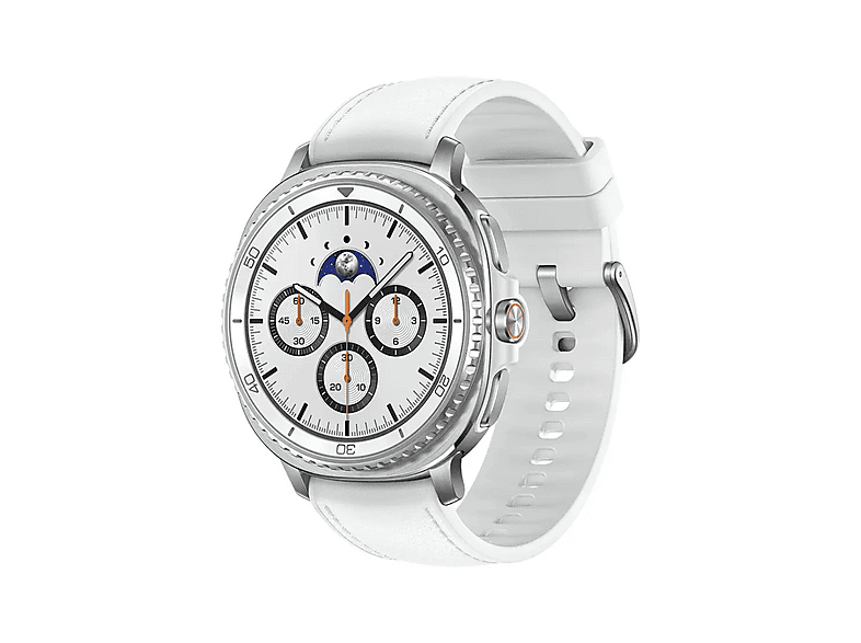 SAMSUNG Smartwatch Samsung Galaxy Watch 8 Classic 46mm Bluetooth Branco Smartwatch Aluminium Rostfreier Stahl, White