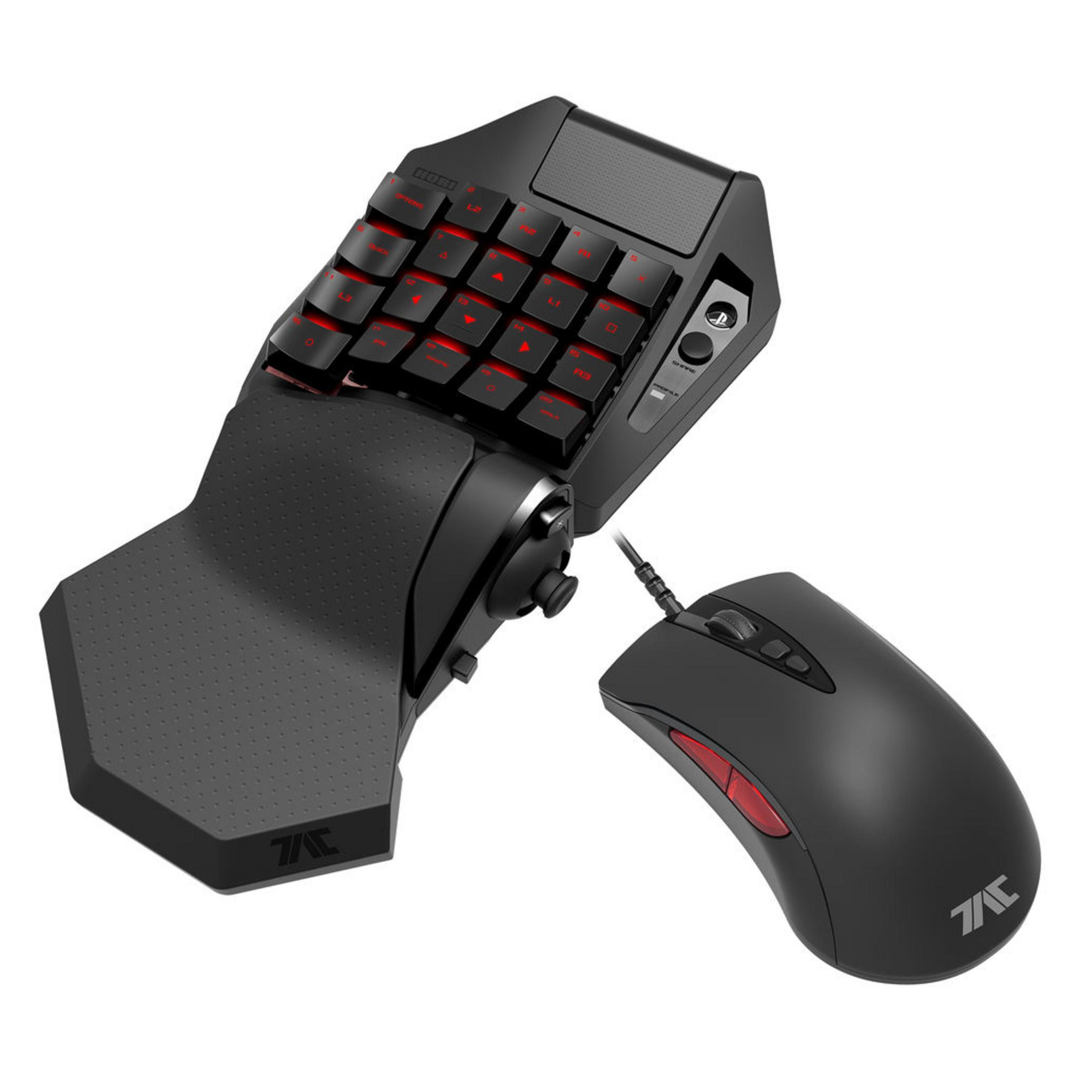 Un controller PlayStation 4 grigio chiaro. Il controller ha joystick, pulsanti e un touchpad neri. Il logo Sony è visibile.