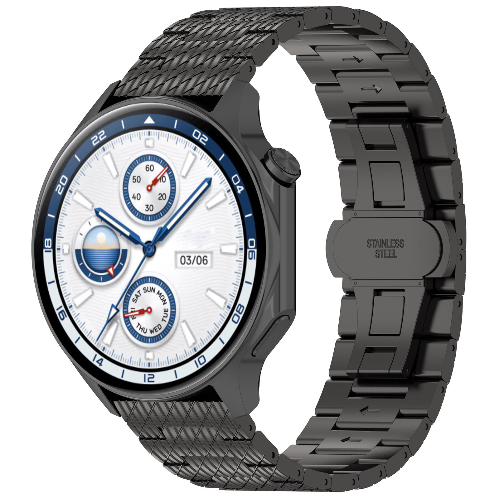 Cinturino per orologio intelligente in metallo da 22 mm per Xiaomi