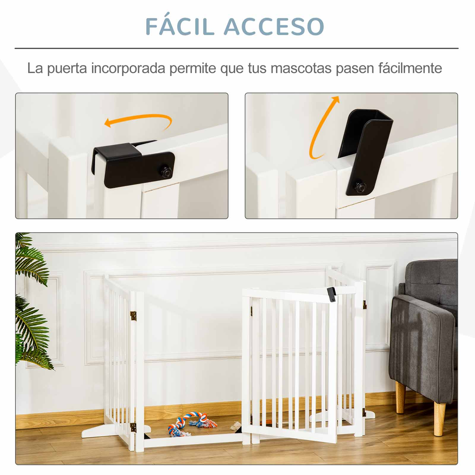 Instrucciones para instalar un producto. Las ilustraciones muestran los pasos con texto en varios idiomas.