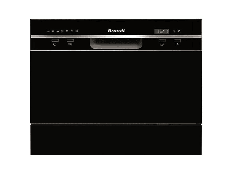 BRANDT Geschirrspüler BRANDT DFC6519B Spülmaschinen (Standgerät, 550 mm breit, 49 dB (A), F)
