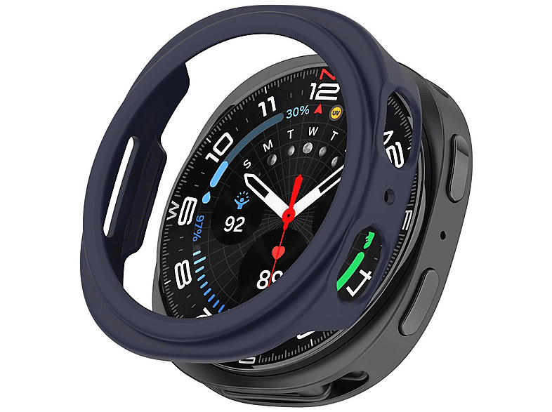 WIGENTO Kunststoff Design Gehäuse Hülle Watch Schutz Hülle (für Samsung Galaxy Watch 8 44mm)