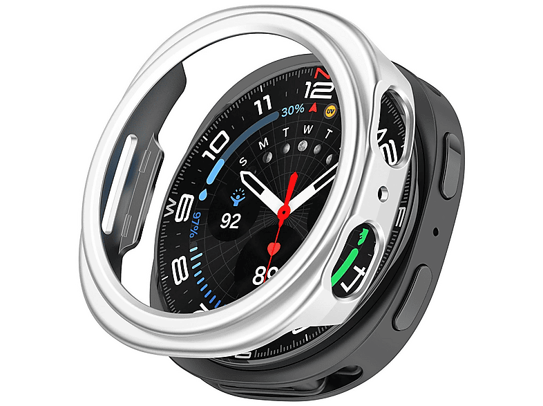 WIGENTO Kunststoff Design Gehäuse Hülle Watch Schutz Hülle (für Samsung Galaxy Watch 8 44mm)