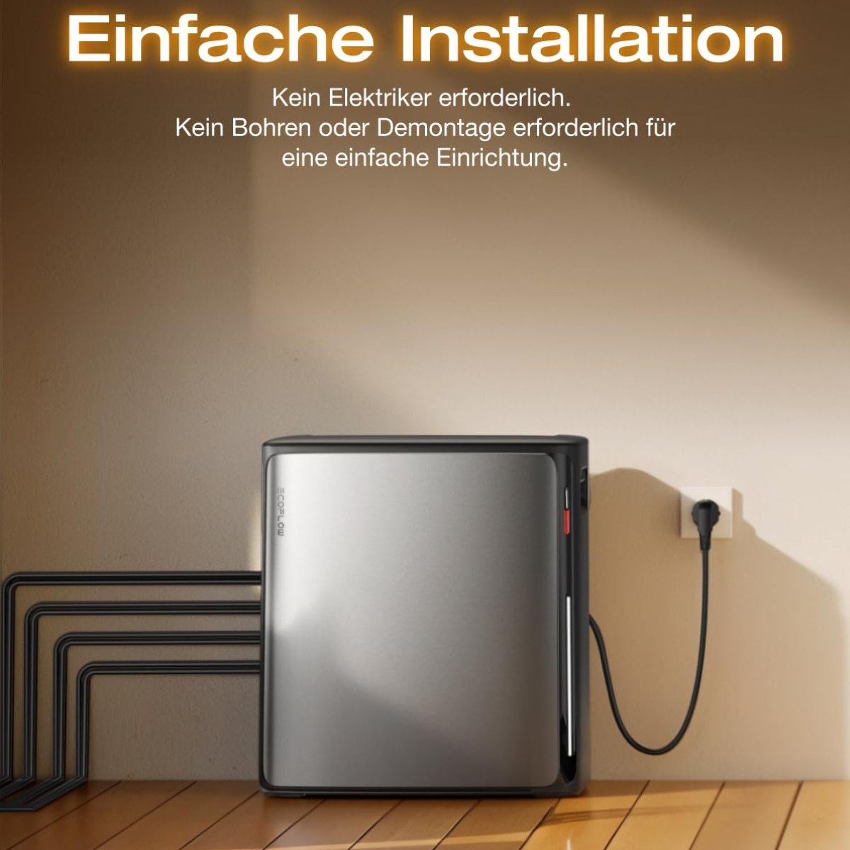 ECOFLOW STREAM Ultra X mit 3×AC Pro,1800W PV, kabel Balkonkraftwerk ...