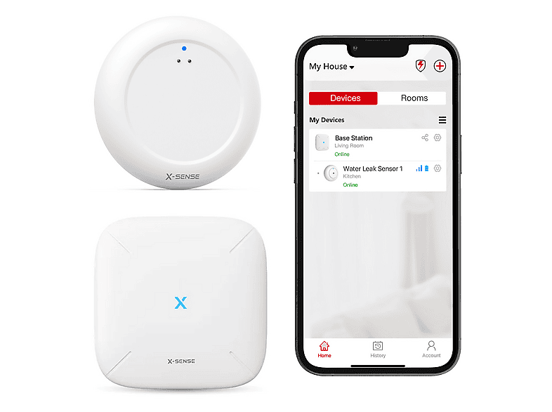 X-SENSE SBS50 Smart basestation met SWS0A Watermelder Wit | MediaMarkt