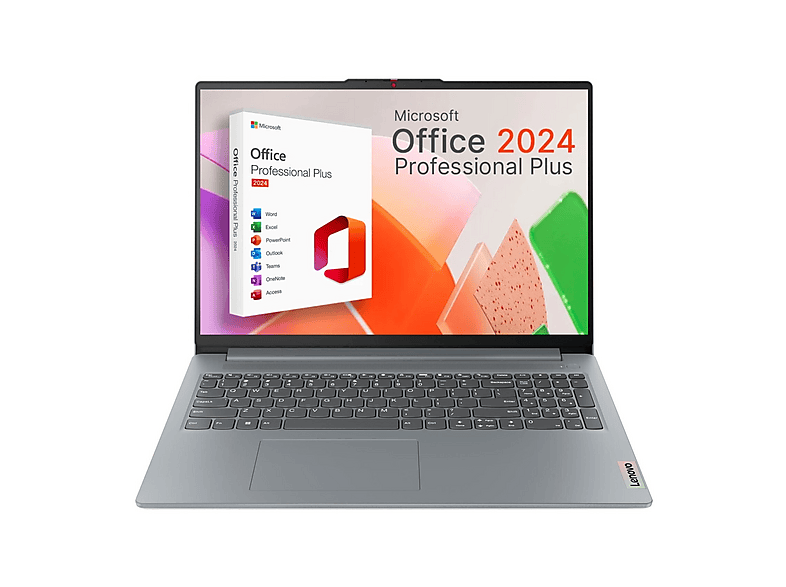 LENOVO IdeaPad Slim 3, Notebook, mit 16 Zoll Display, AMD Ryzen™ 7,5825U Prozessor, 16 GB RAM, 2000 GB SSD, AMD Radeon™ Onboard Graphics, Grau, Windows 11 Pro