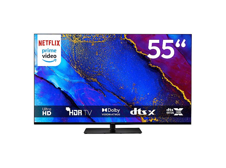 MEDION X8552502 (MD 855400) LED TV (Flat, 55 Zoll / 138,8 cm, HD)