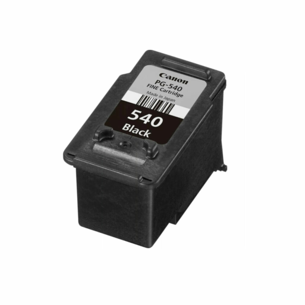 Siyah Canon PG-540 FINE kartuş. Etikette 540 Black yazıyor. Japonya'da üretilmiştir. Kartuş siyahtır.