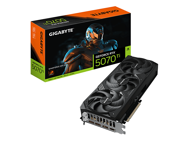 GIGABYTE GeForce RTX 5070 Ti WINDFORCE SFF (NVIDIA, Grafikkarte)
