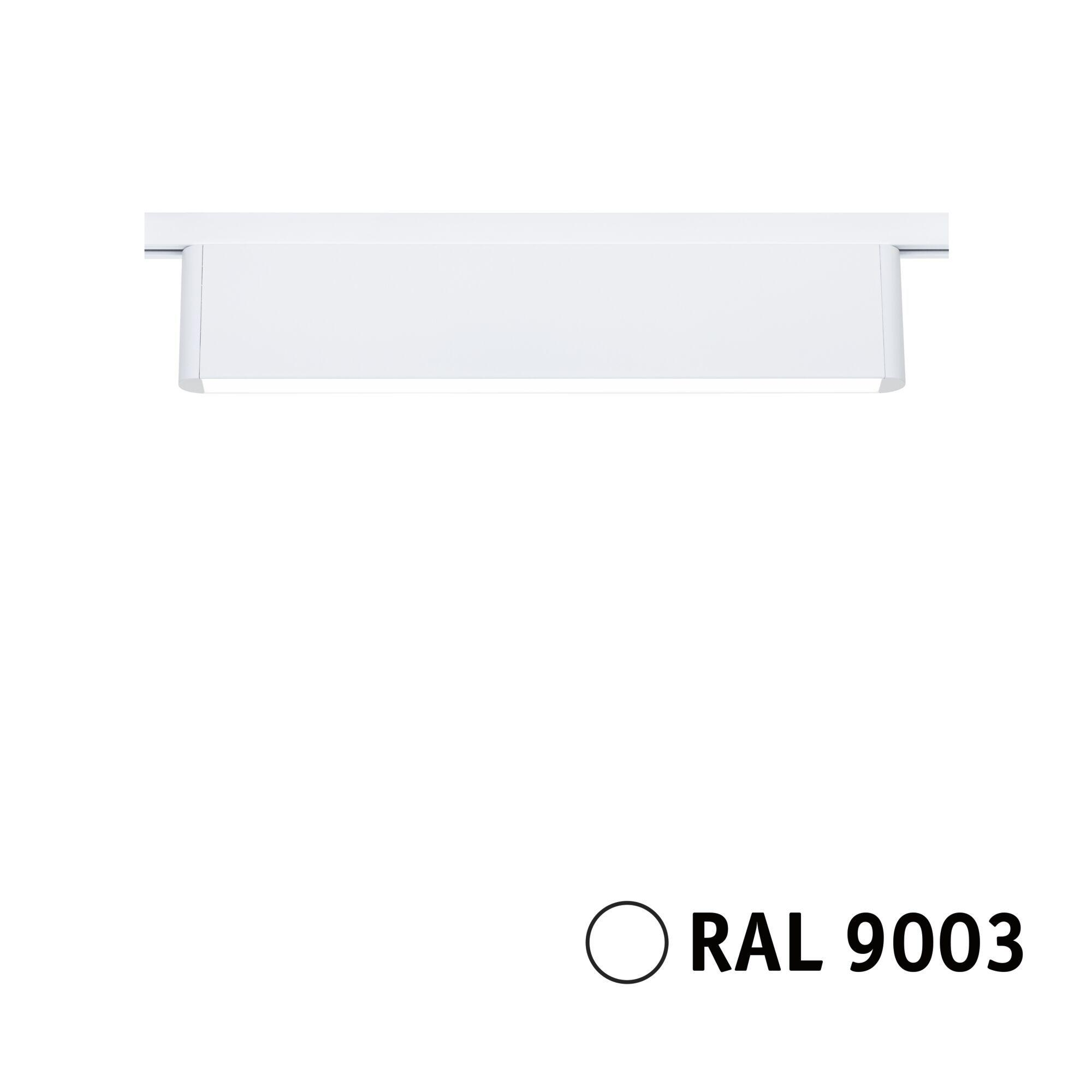 Oben ist eine weiße, rechteckige Leuchte zentriert. Unten steht der Text 'RAL 9003'.