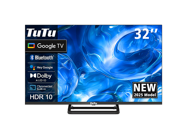 TUTU TUG32HQ1 LED TV (Flat, 32 Zoll / 82 cm, HD, SMART TV)
