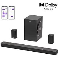 MediaMarkt ULTIMEA Skywave F40 Boom 5.1.2 Sound Systeem, 6.5" Subwoofer, Dolby Atmos, APP-Bediening Soundbar Black aanbieding
