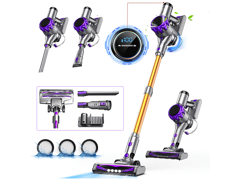 INSE S3P Steelstofzuiger goudkleurig