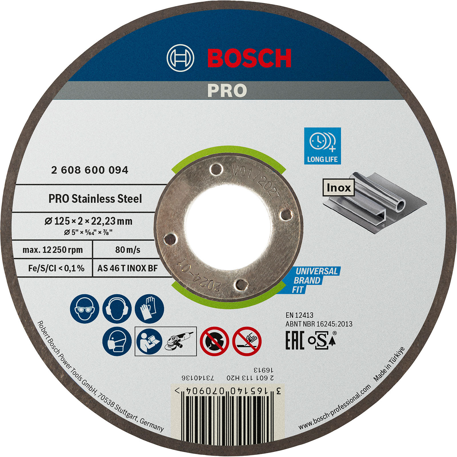 BOSCH 25*2,0 mm Expert Serisi Düz (Paslanmaz Çelik)  (Taş) Kesici Disk