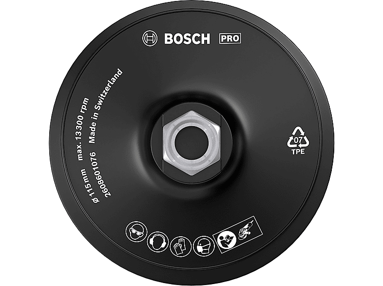 Bosch Accessories 2 608 601 114 Disque Abrasif Ponceuse Dureté Faible 150 Mm - Pour Peinture Mastic Plâtre