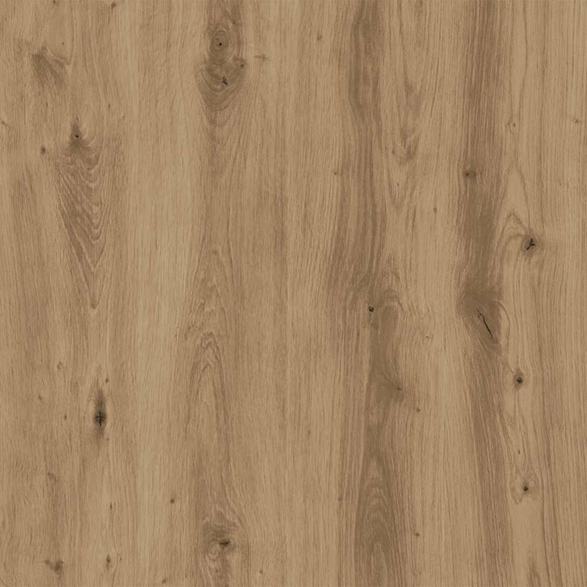 Nahaufnahme der Holzmaserung. Hellbraun mit vertikalen Maserungen, Knoten und Farb- und Texturvariationen.