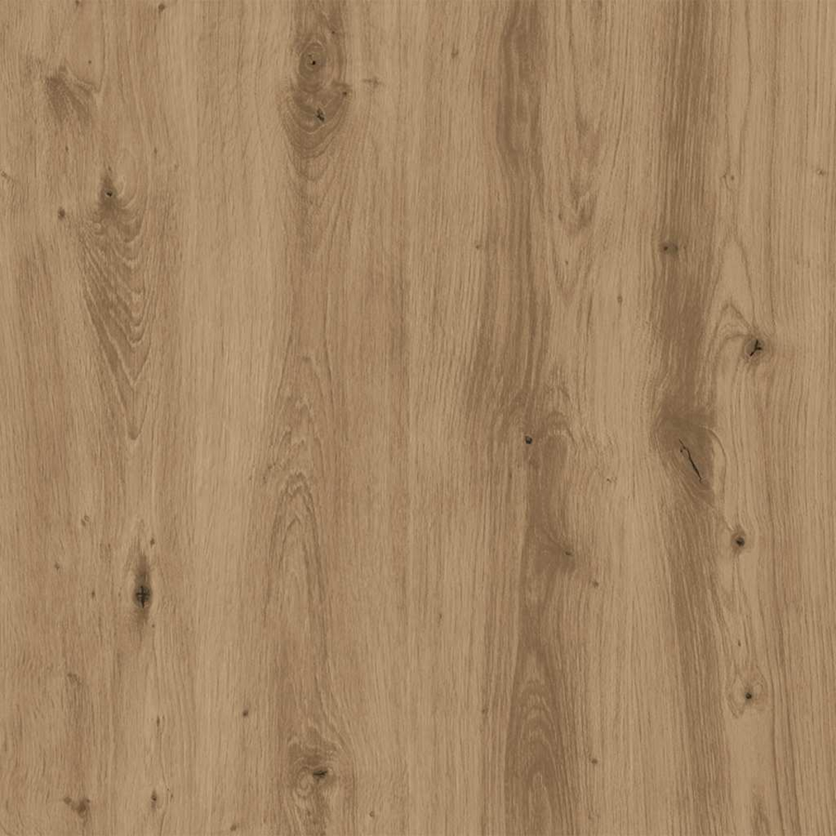 Nahaufnahme einer Holzoberfläche. Die Holzmaserung ist deutlich zu sehen, mit vertikalen Linien und Knoten. Die Farbe ist ein helles, warmes Braun.