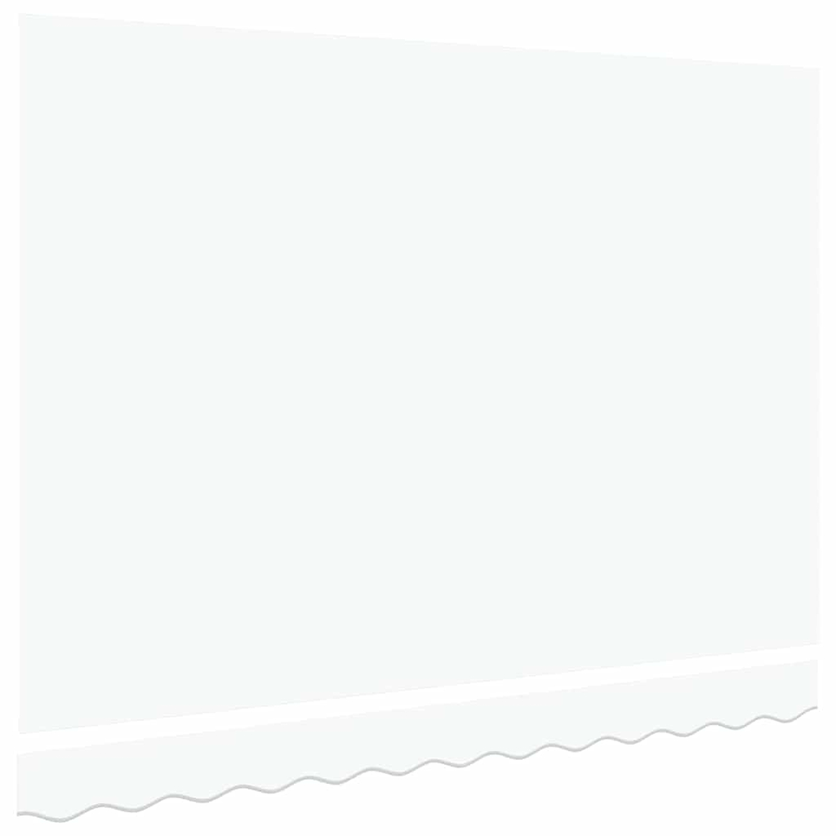 Weißer Hintergrund mit einer wellenförmigen Linie am unteren Rand. Die Szene ist schlicht, mit einem fast leeren, hellen Design.