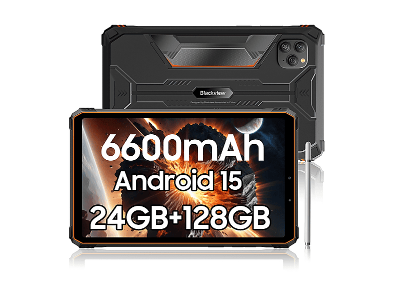 BLACKVIEW Active 5, Tablet, 128 GB, 8,68 Zoll, Orange