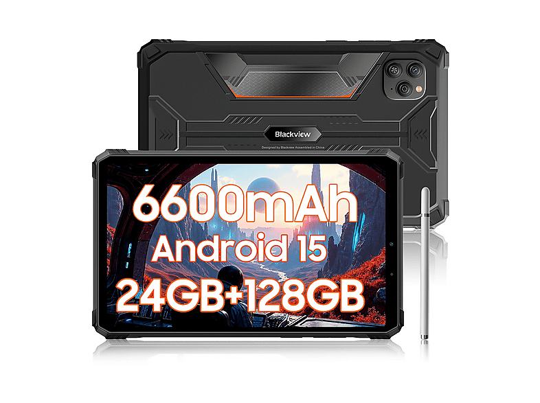 BLACKVIEW Active 5, Tablet, 128 GB, 8,68 Zoll, Schwarz