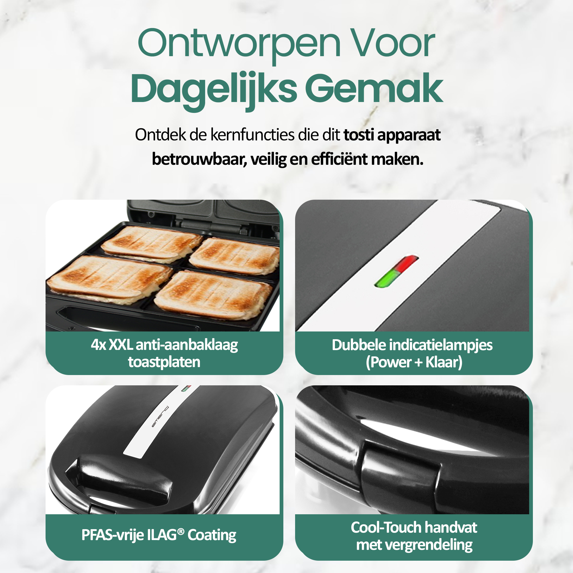 EMERIO Sandwichmaker Schwarz MediaMarkt