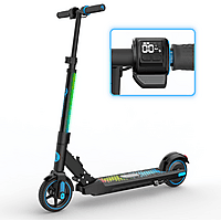 MediaMarkt EVERCROSS TECH EV06C Opvouwbare kinderstep, LED-display Kinderstep Blauw aanbieding