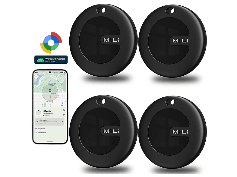 MILI SmartTag Gps tracker 4-Pack Outdoor, Home, PKW, Fahrrad ...