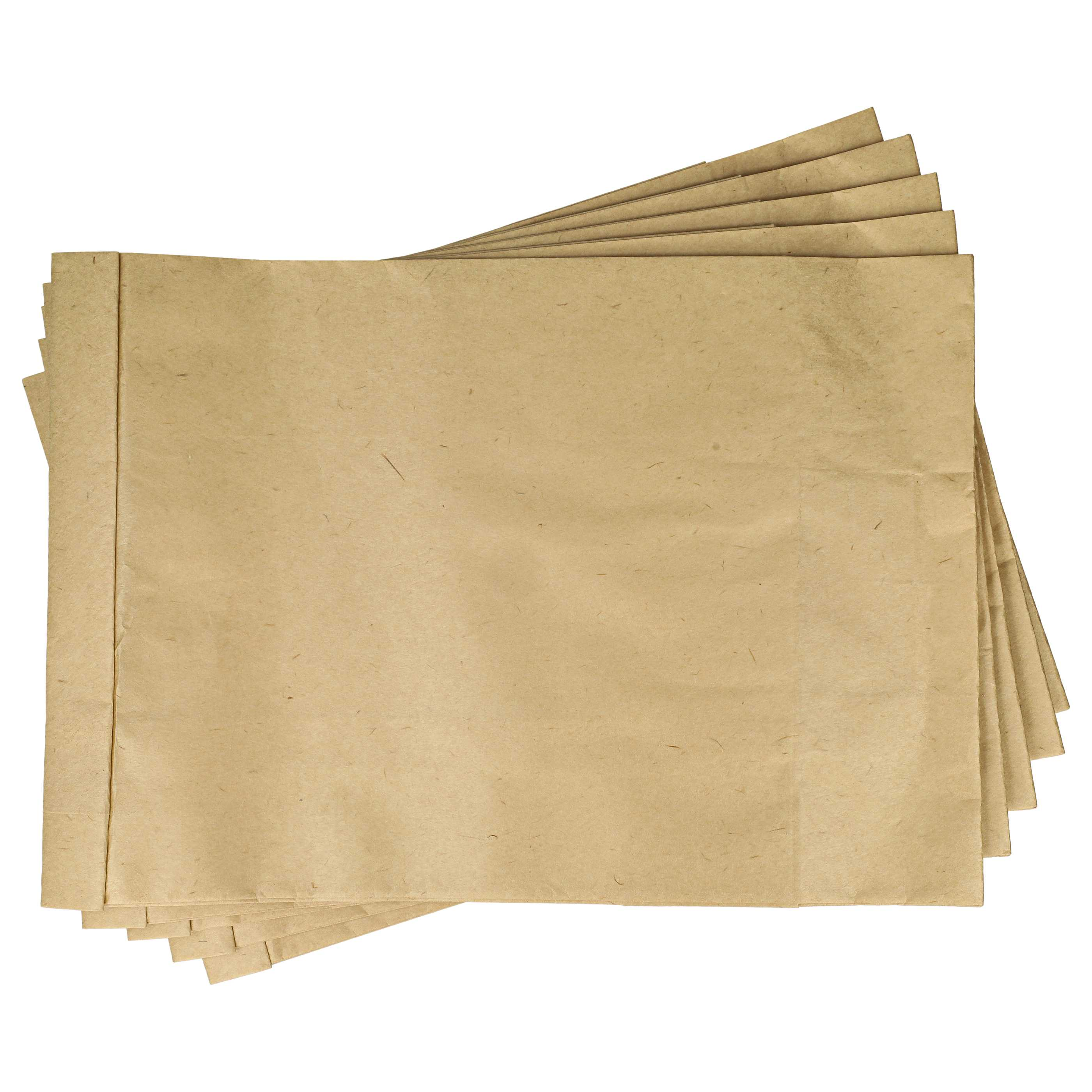 Ein Stapel brauner Papierbögen, leicht aufgefächert, vor weißem Hintergrund. Das Papier hat ein strukturiertes, faseriges Aussehen.