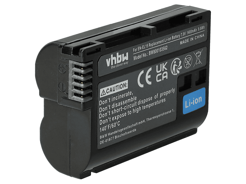 VHBW 02375 Li-Ion Akku, Li-Ion, 1400 mAh | MediaMarkt