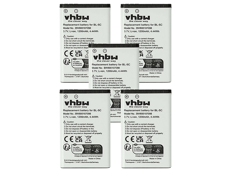 VHBW 34075 Li-Ion Akku, Li-Ion, 1200 mAh | SATURN