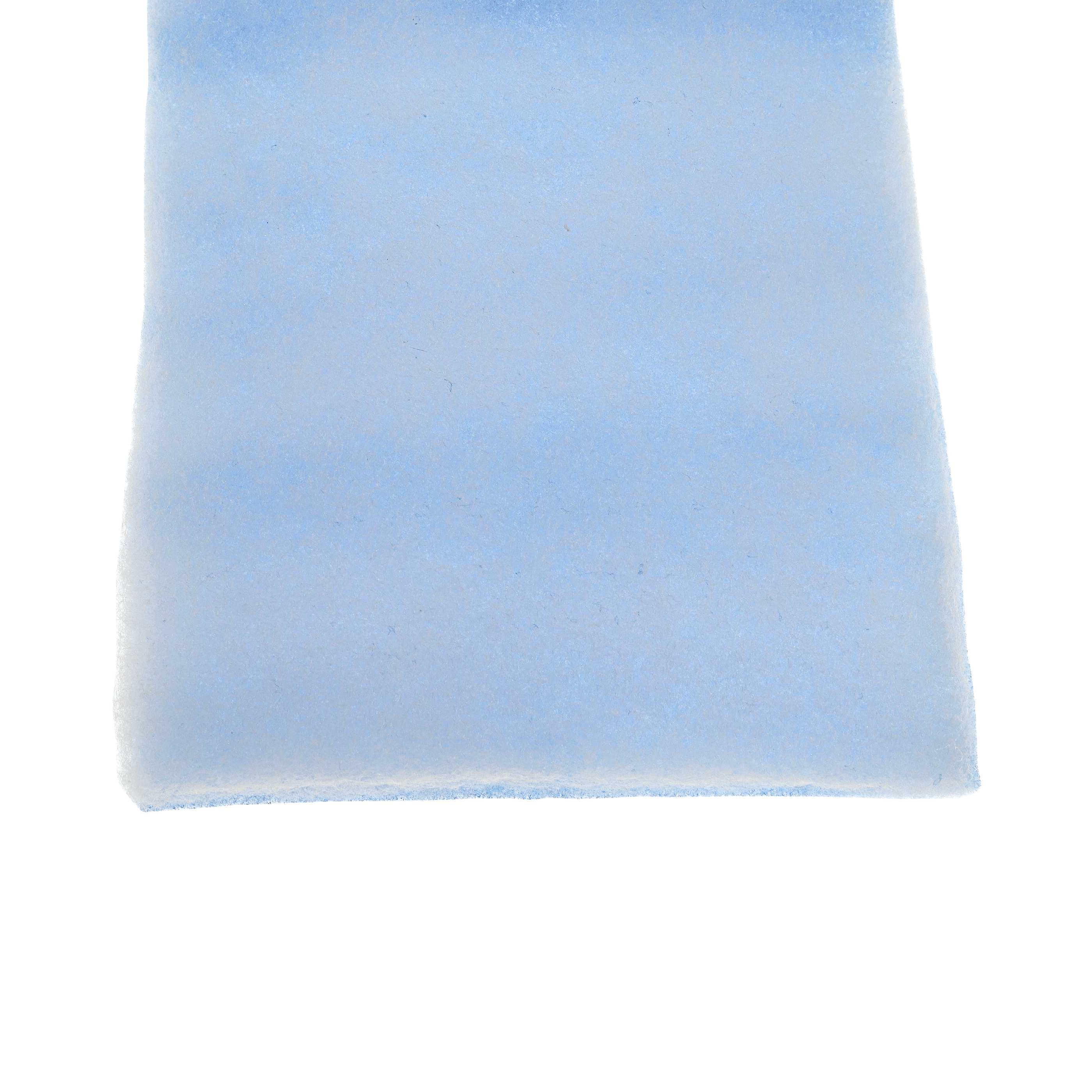 Eine hellblaue, strukturierte Form vor weißem Hintergrund. Die Oberseite hat einen dunkleren blauen Farbverlauf. Die Form ist rechteckig.