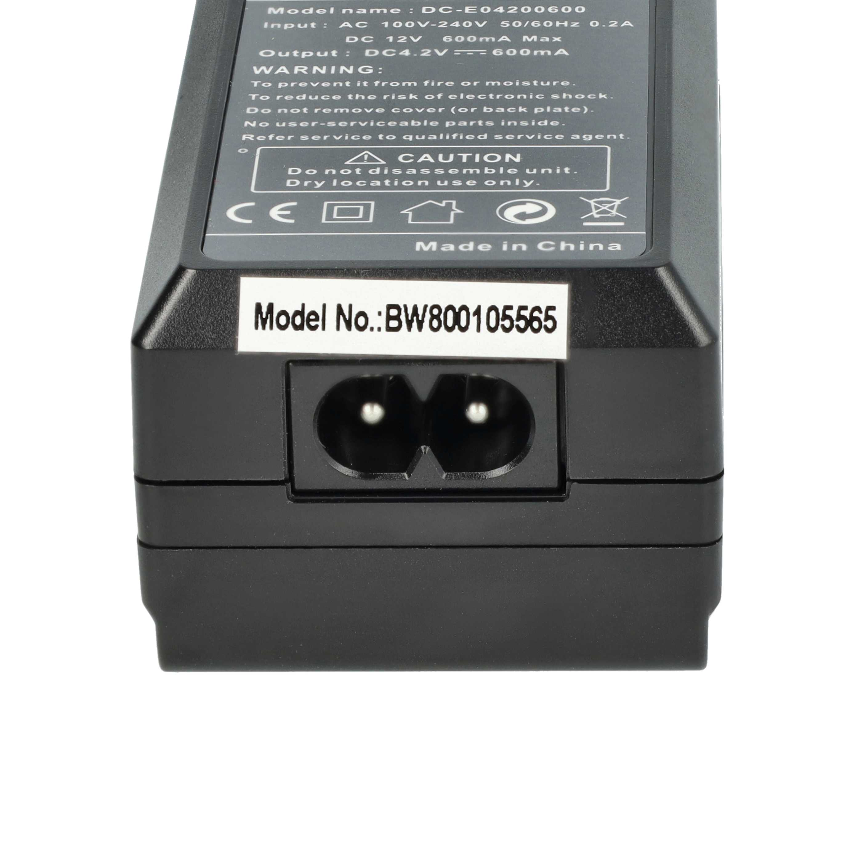 Ein schwarzes Netzteil mit Text. Es hat einen Stromeingang und die Modellnummer BW800105565. Hergestellt in China.