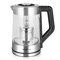 MediaMarkt EMERIO WK-122730 waterkoker Transparant/Zwart aanbieding