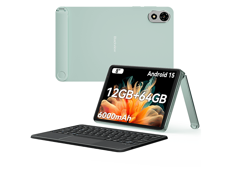 BLACKVIEW ZENO 1 Mit Tastatur (QWERTY), Tablet, 64 GB, 8 Zoll, Grün