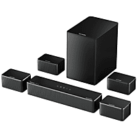 MediaMarkt ULTIMEA Poseidon D80 Boom - 7.1 Sound Systeem met Dolby Atmos, 6,5 inch Draadloze Subwoofer, APP-Bediening Soundbar Zwart aanbieding